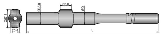La plate-forme de forage de l'ATLAS COPCO BBC51 usine l'adaptateur de jambe